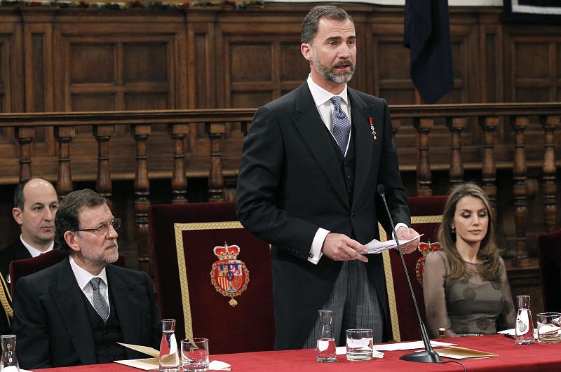 PRINCIPES PRESIDEN CEREMONIA ENTREGA PREMIO CERVANTES 2012