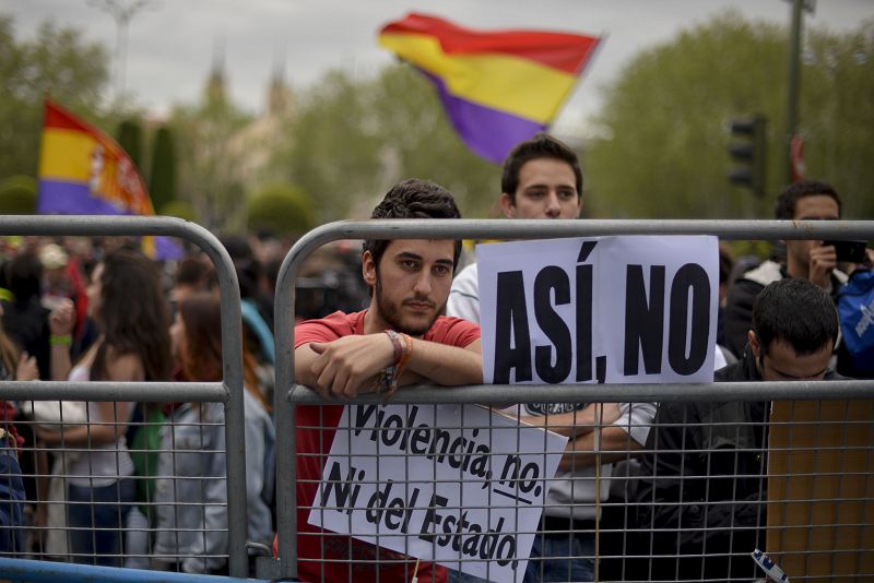 La protesta estaba convocada por la plataforma ¡En pie!