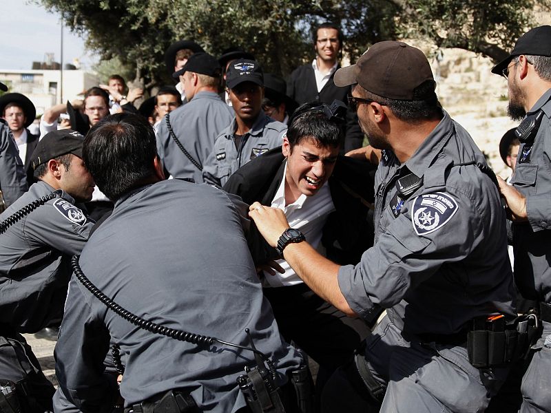 Una imagen de los enfrentamientos en Jerusalén