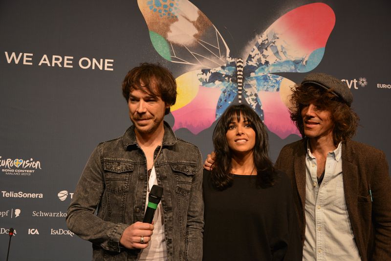 Después de su actuación, el grupo ha acudido a un encuentro con los fans y periodistas españoles acreditados