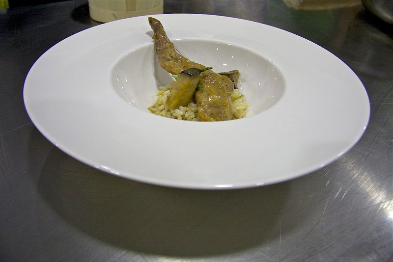 MasterChef - Conejo guisado con espárragos y arroz