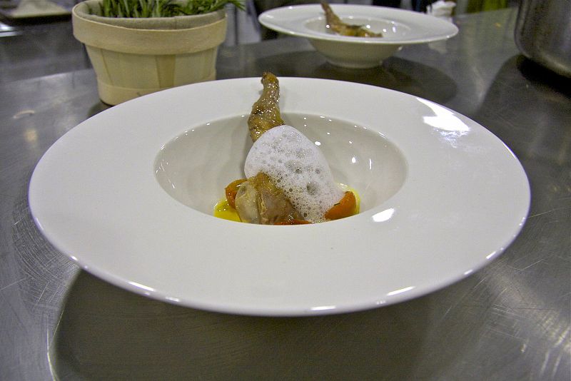 MasterChef - Conejo en su jugo, verduras salteadas y toques cítricos