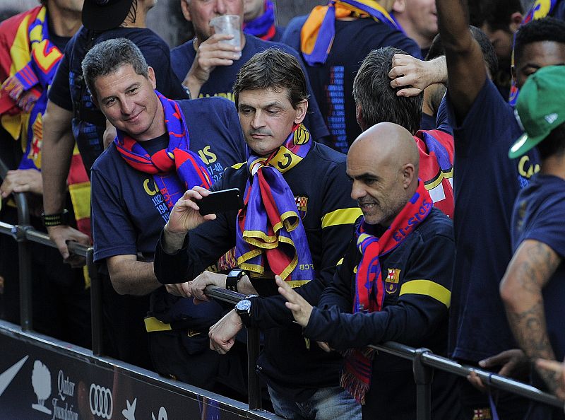Tito Vilanova celebra el 22º título liguero
