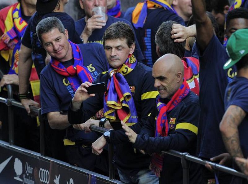 Tito Vilanova celebra el 22º título liguero