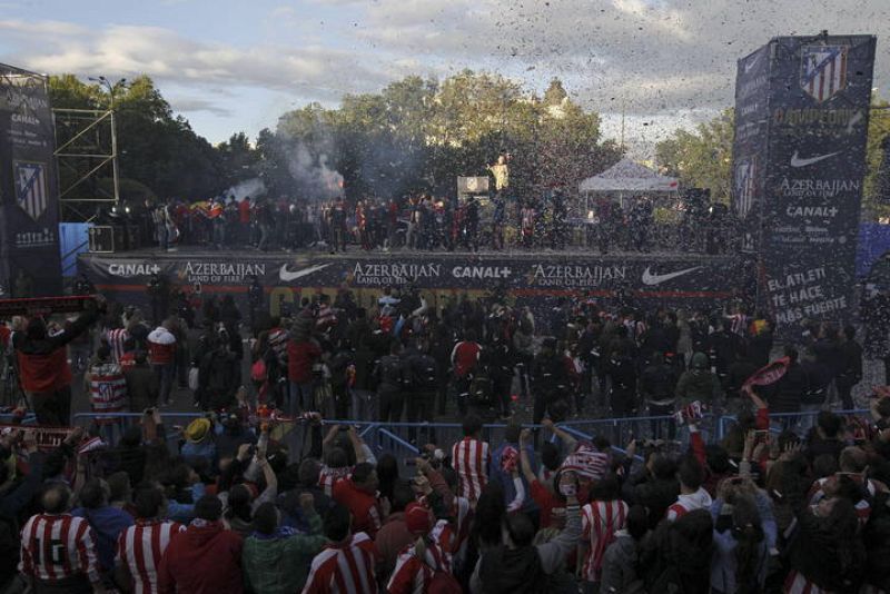 ATLÉTICO MADRID CELEBRA CON LOS AFICIONADOS LA DÉCIMA COPA DEL REY