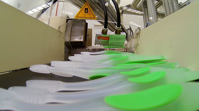 La fabricación del cepillo de dientes