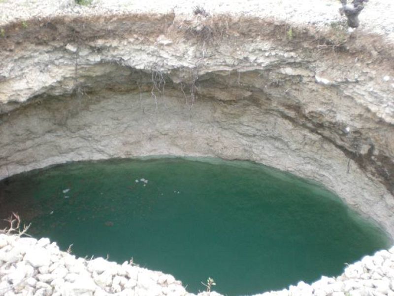 Un colapso al lado del parque