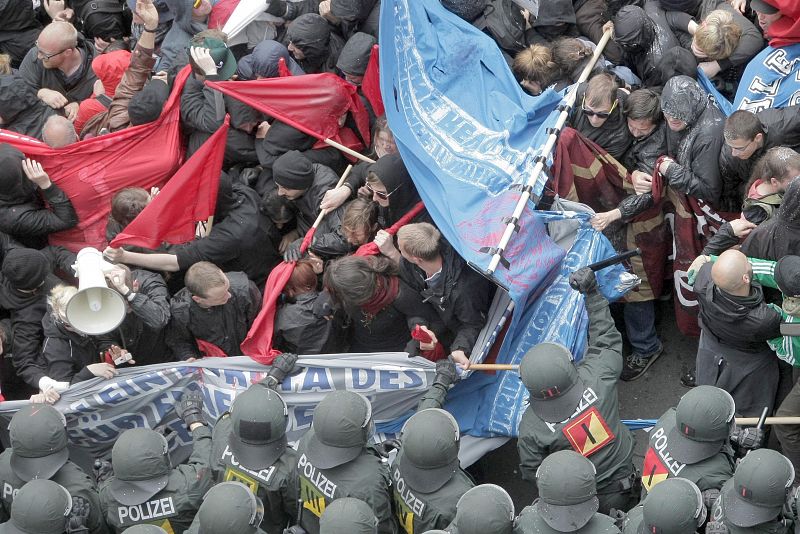 Blockupy protests in Frankfurt