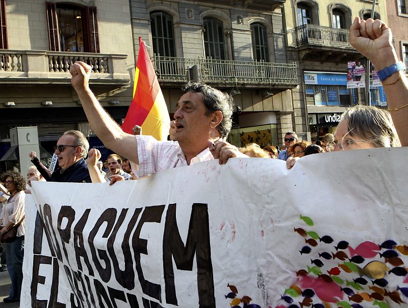 MANIFESTACIÓN CONTRA LA TROIKA EN BARCELONA