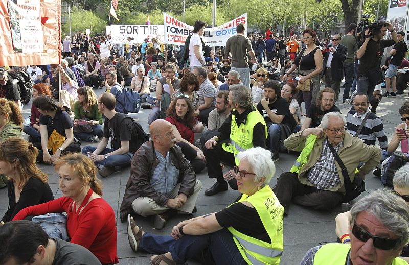 MANIFESTACIÓN CONTRA LA TROIKA EN BARCELONA
