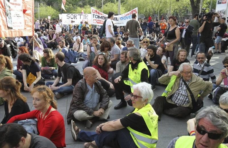 MANIFESTACIÓN CONTRA LA TROIKA EN BARCELONA