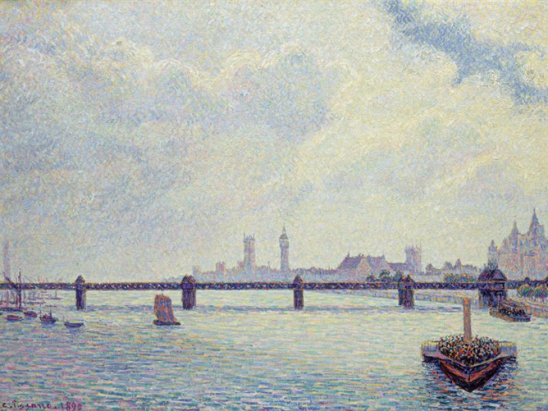 'El puente de Charing Cross ,Londres', 1890. (National Gallery of Art,Washington,Colección de Mr y Mrs Paul Mellon)