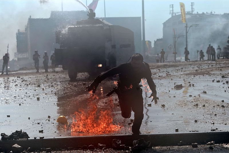 Protestas en la plaza Taksim de Estambul