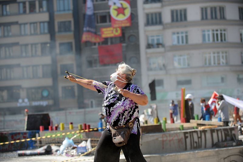 Protestas en la plaza Taksim de Estambul