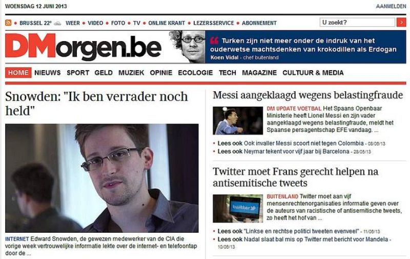 Hasta a Bélgica también han llegado los ecos.