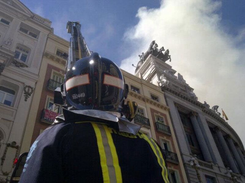 Incendio en el teatro Alcázar de Madrid