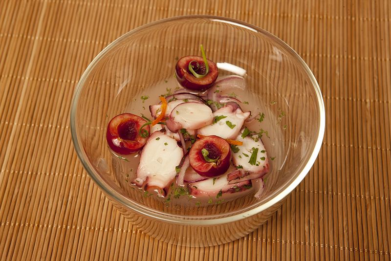 MasterChef - Ceviche de pulpo con cerezas