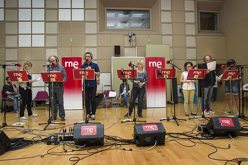 El ensayo ha tenido lugar en el estudio Música 2 de la Casa de la Radio.