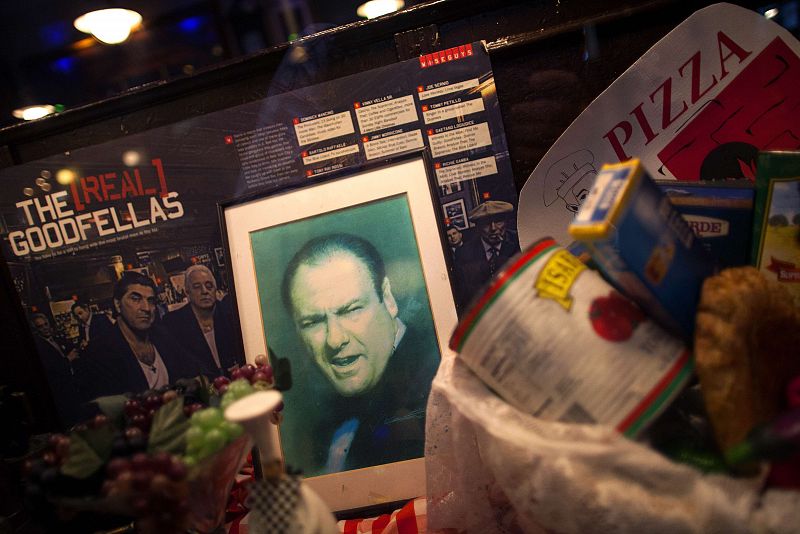 Un improvisado homenaje al actor en un restaurante del barrio italiano de Nueva Yorkk