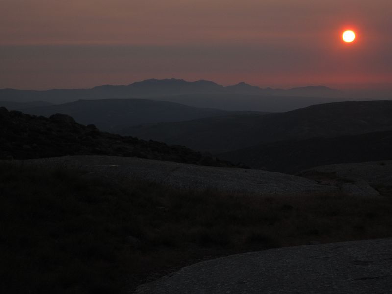Salida del sol en Gredos