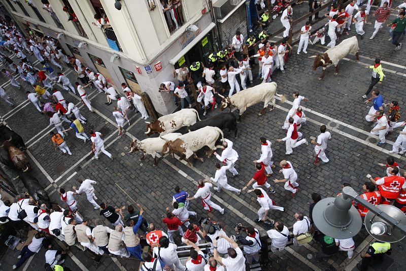 Último encierro de San Fermín 2013, de los Miura