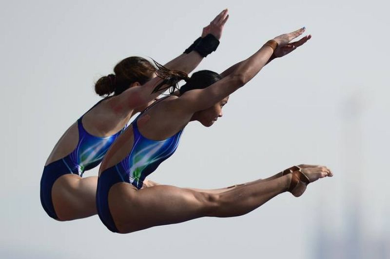  Leong Mun Yee y Pandelela Rinong Pamg