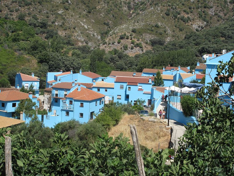 Vista de Júzcar, el pueblo Pitufo