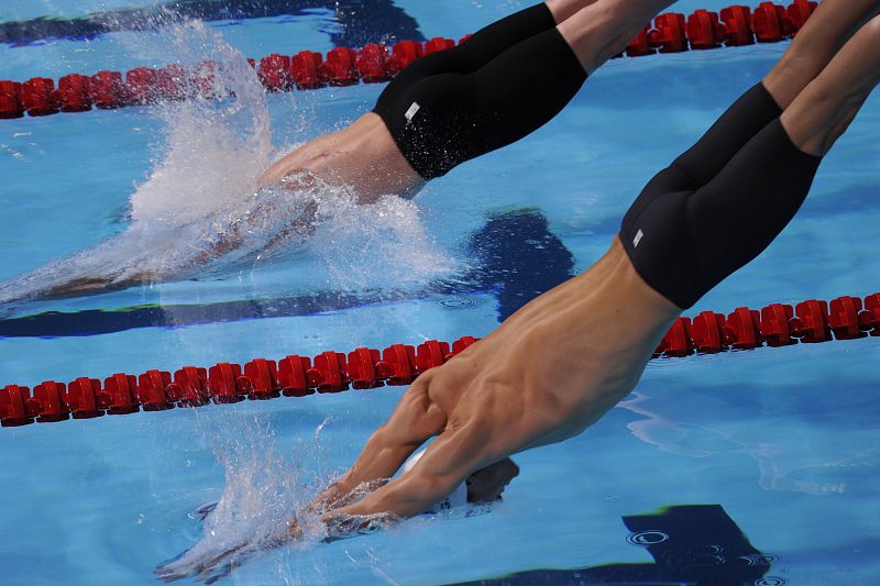 El nadador francés Yannick Agnel esta mañana en la fase clasificatoria de los 200 metros libres.