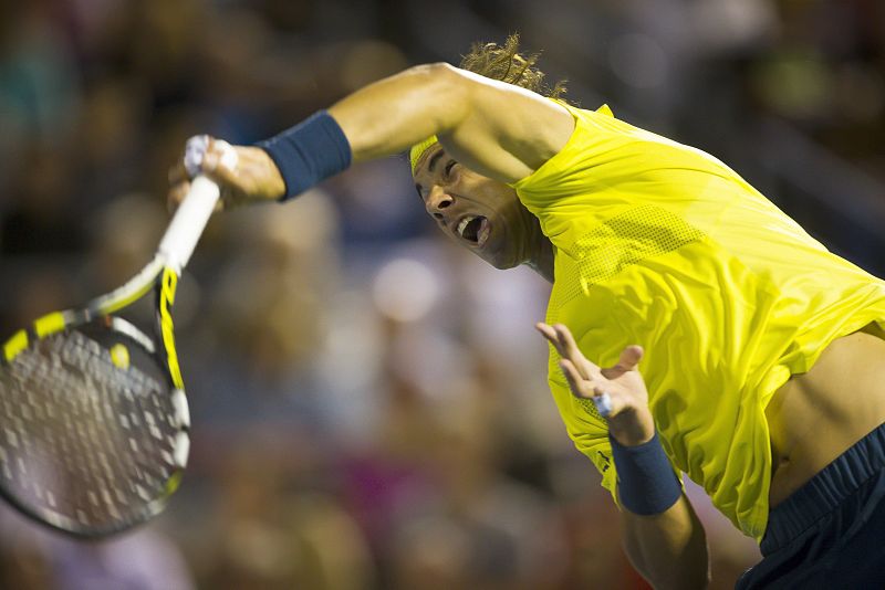 Rafa Nadal, en un momento del partido de semifinales de Montreal