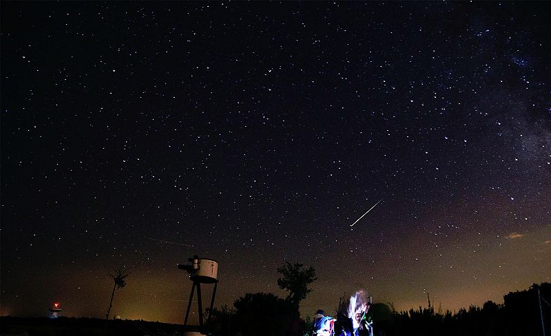 Meteoro surcando el cielo desde Yebes (Guadalajara).