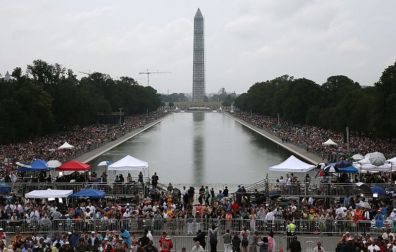 Cientos de personas se concentran para celebrar el aniversario del "I have a dream"