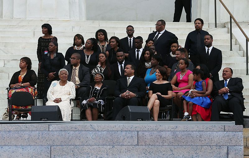 Miembros de la familia de Luther King han presenciado la ceremonia por el 50 aniversario de I have a dream