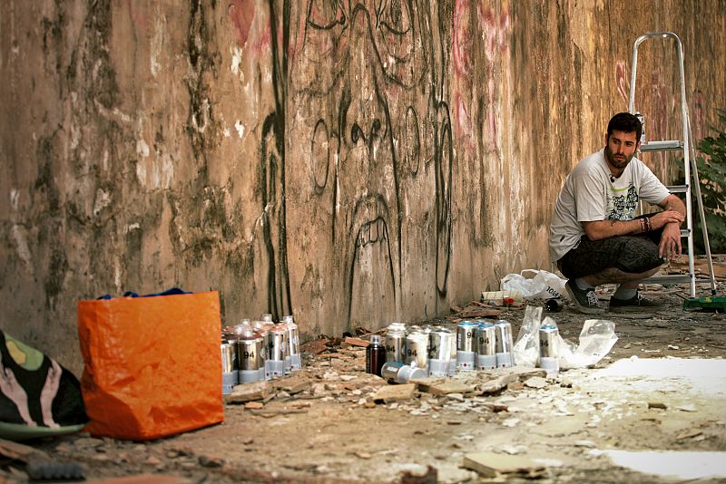 Belin prepara su grafiti para ¡Atención obras!