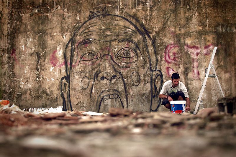 Belin prepara su grafiti para ¡Atención obras!