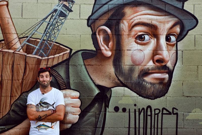 Belin prepara su grafiti para ¡Atención obras!