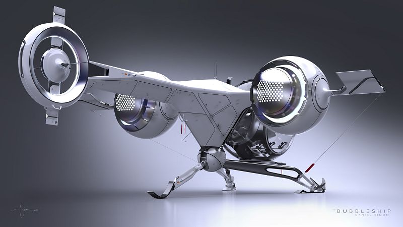 Diseño de la Nave de Burbuja basado en las pinturas de Andree Wallin