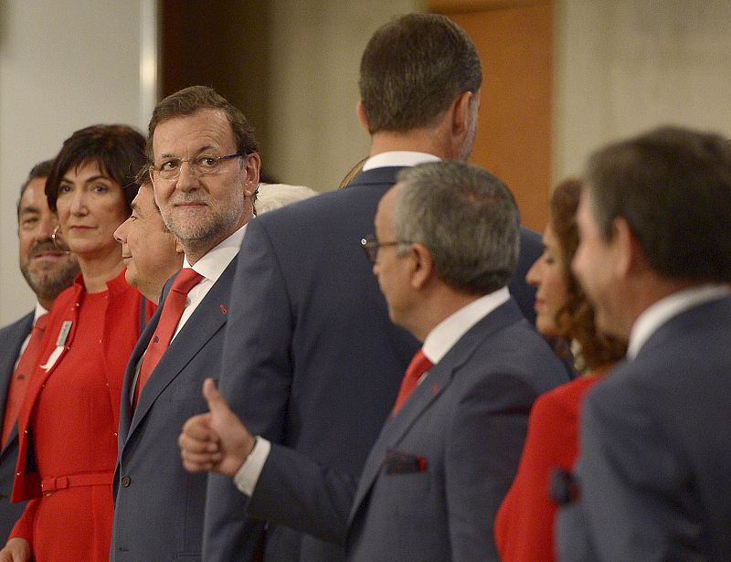 Alejandro Blanco, presidente del COE, hace un gesto de confianza al frente de la delegación española de Madrid 2020.