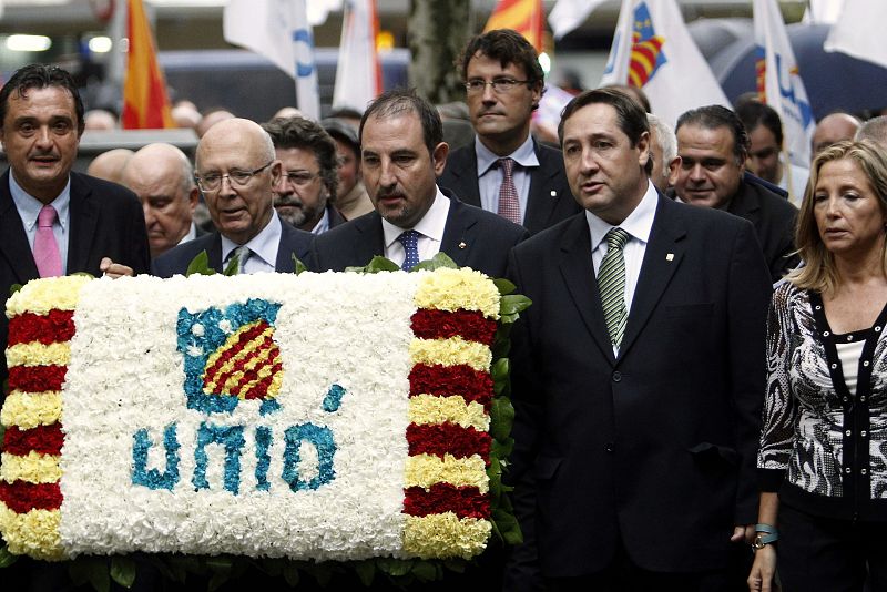 Unió Democratica de Cataluña en la ofrenda floral con motivo de la Diada