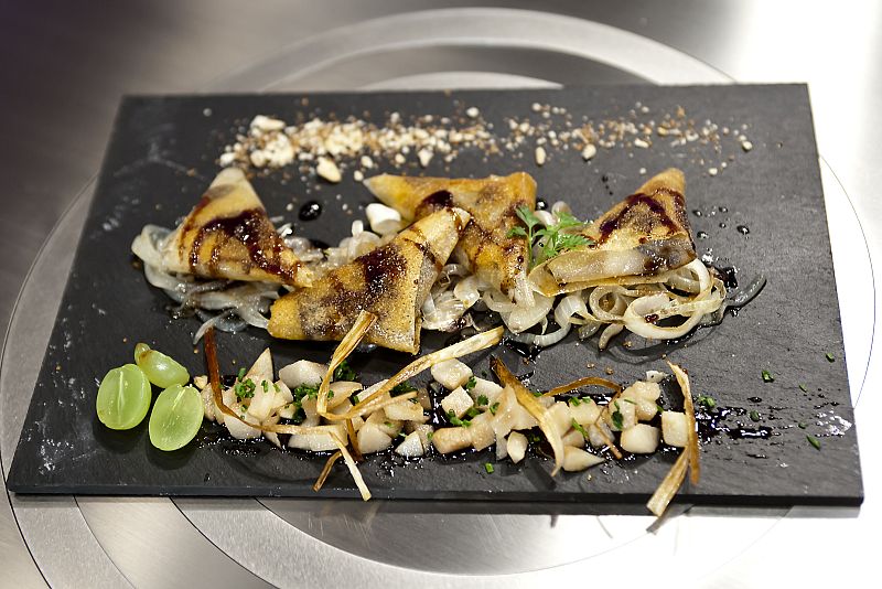 MasterChef Junior - Morcilla en brick con salsa agridulce