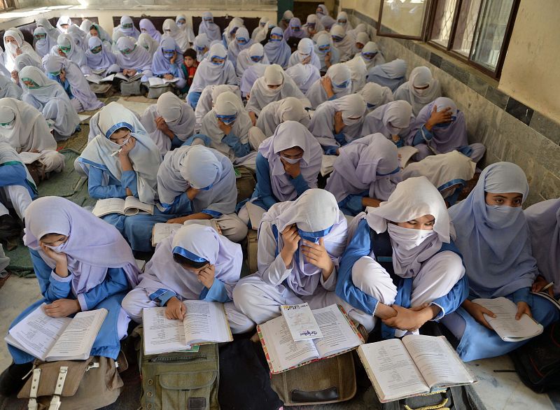 Una escuela de niñas en el valle del Swat, en Pakistán