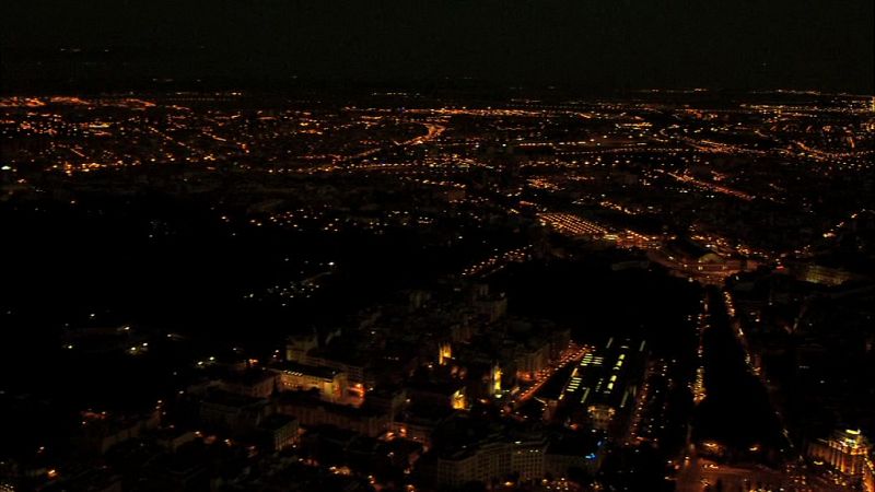 España a ras de cielo - España de noche