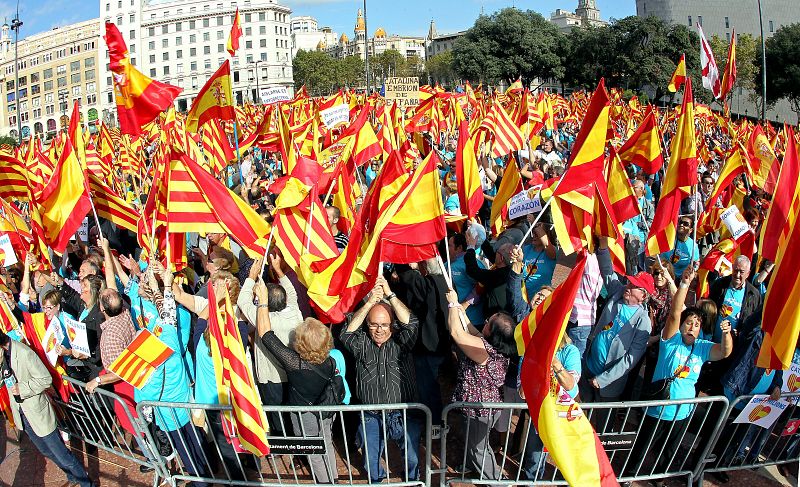 CONCENTRACIÓN EN LA PLAZA DE CATALUNYA DE BARCELONA