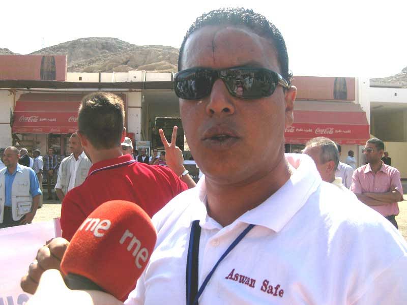 Ahmed Salah, guía de Asuán