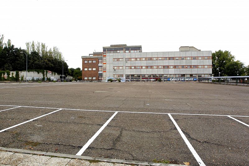 Aspecto que presentaba el campus de la Universidad de Somosaguas, en Madrid.