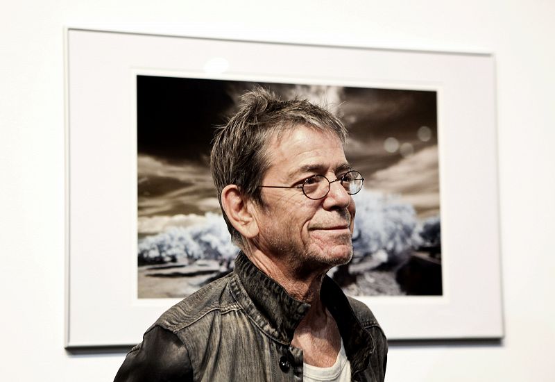 Lou Reed en la inauguración de su exposición fotográfica "Romanticism" en Estoril en 2010