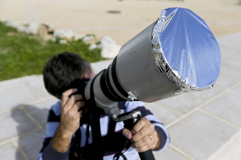 Partial solar eclipse in Portugal