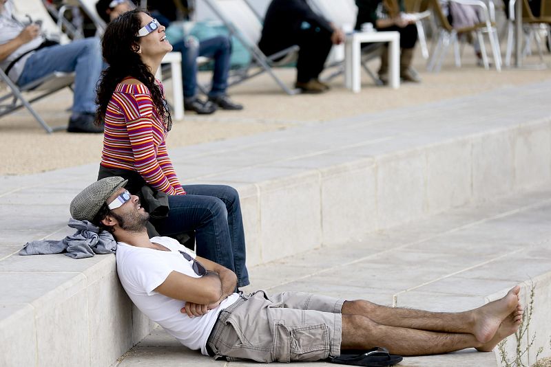 Partial solar eclipse in Portugal