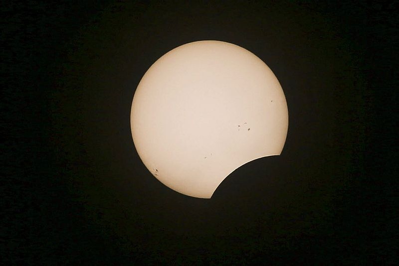 Partial solar eclipse in Portugal