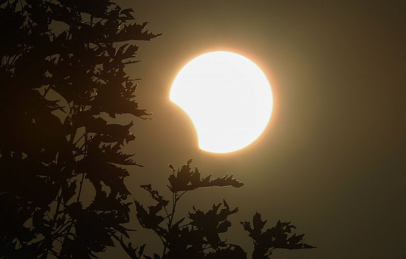 Partial Solar eclipse seen in Israel