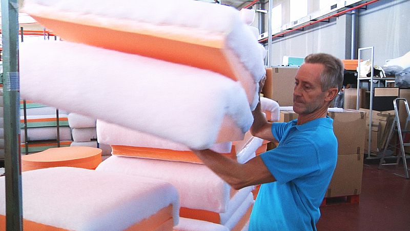 La fabricación del sofá